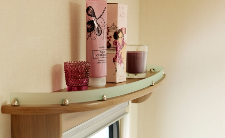 Curved Pelmet Shelving