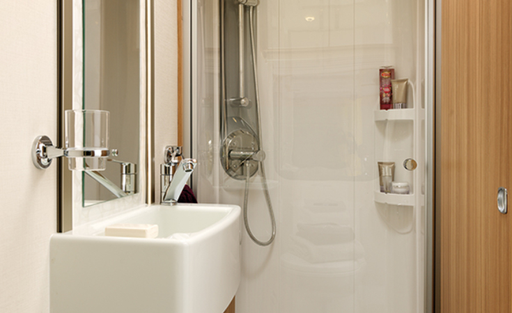 Large Shower with Lighting