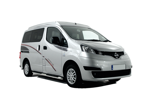 Camper Car White exterior